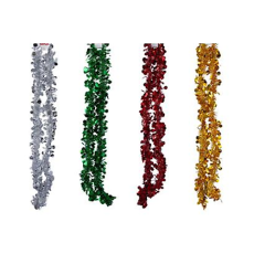 Christmas Tinsel 10cm x 2m, assorted